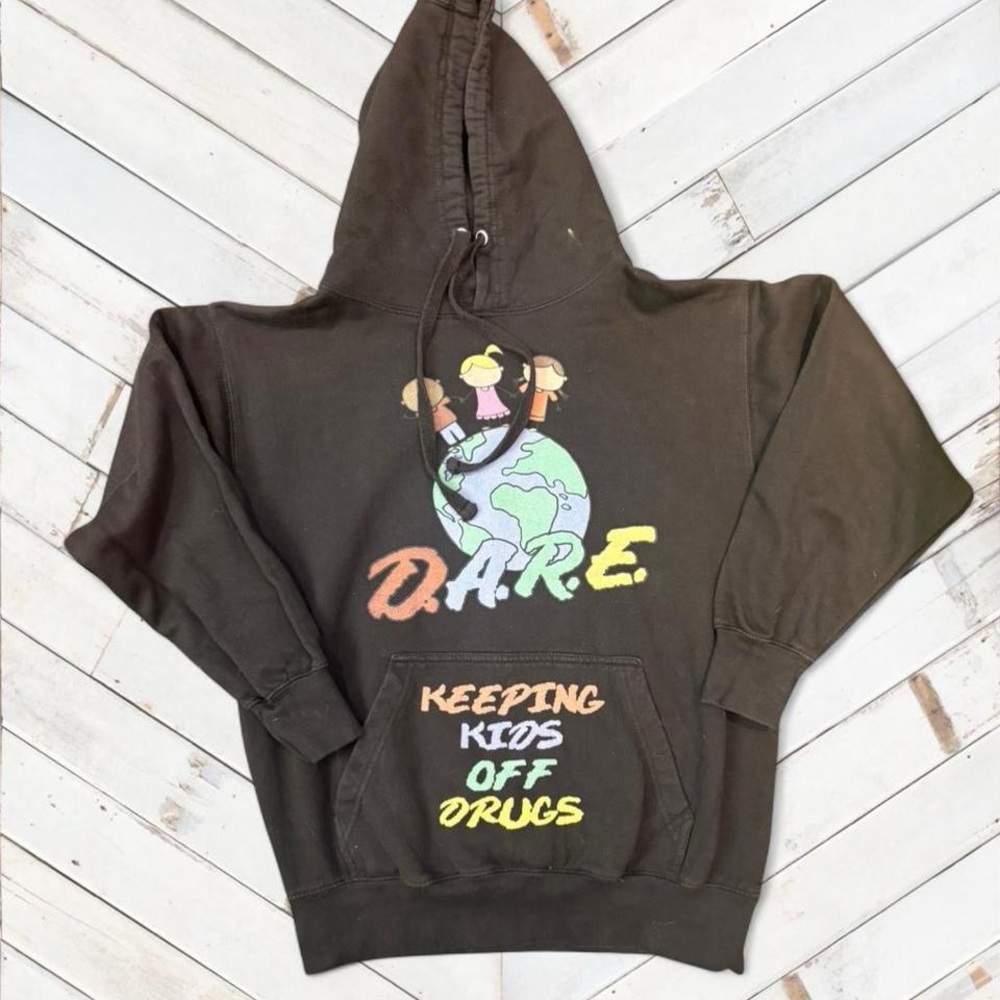 DARE Black Hoodie for Men